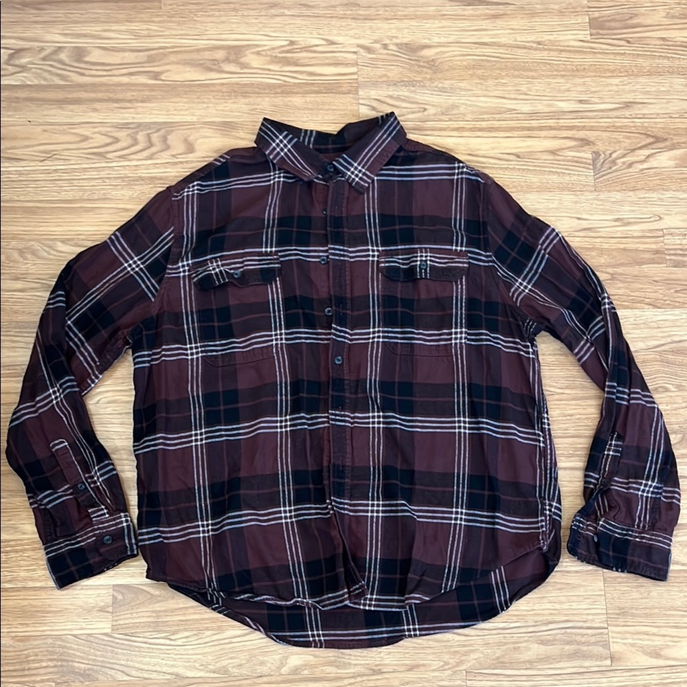Notorious BIG B.I.G. Upcycled Flannel Shirt Unisex Size XXl 2XL - Picture 5 of 5